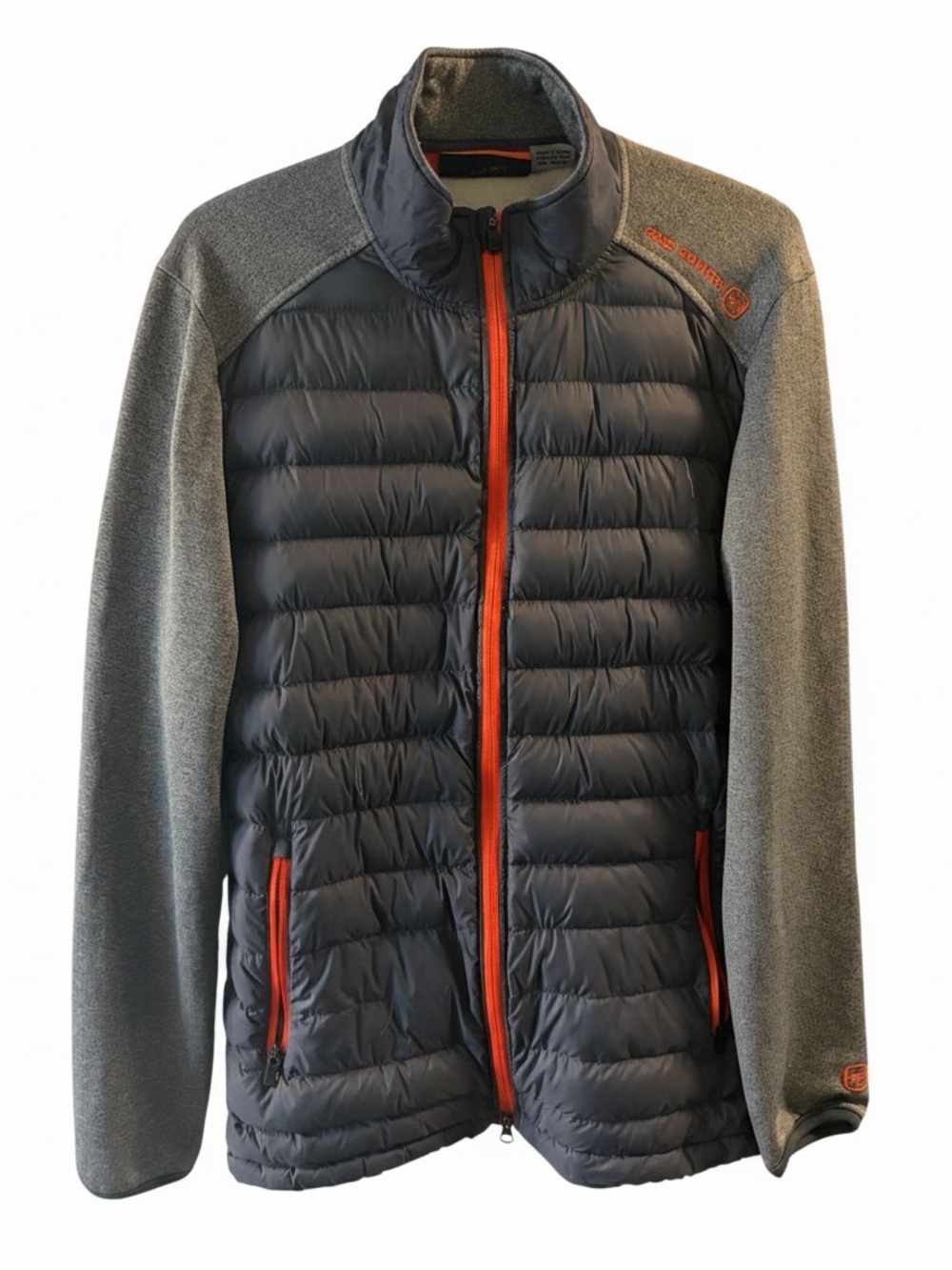 Free Country Men's Half Puffer Double Zip Lightweight Jacket Poly/Nylon